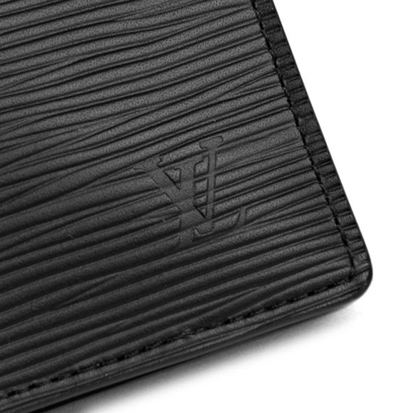 Louis Vuitton Card Case Epi Leather Noir Black Wallet Handbag - Picture 8 of 8